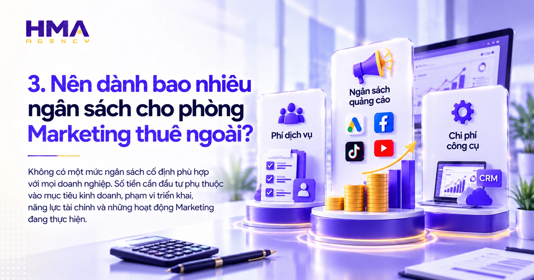 Nên dành bao nhiêu ngân sách cho phòng Marketing thuê ngoài