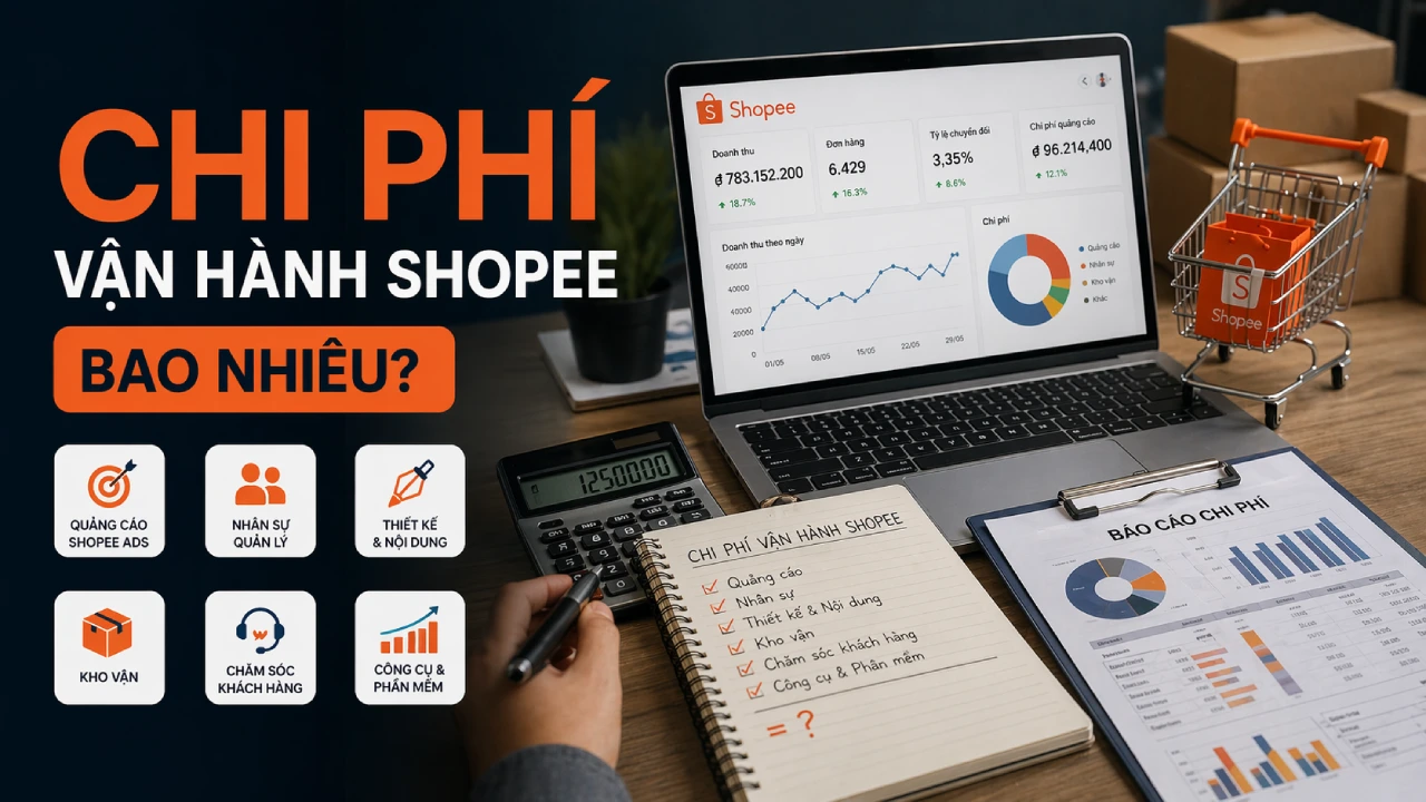 Chi phí vận hành Shopee bao nhiêu