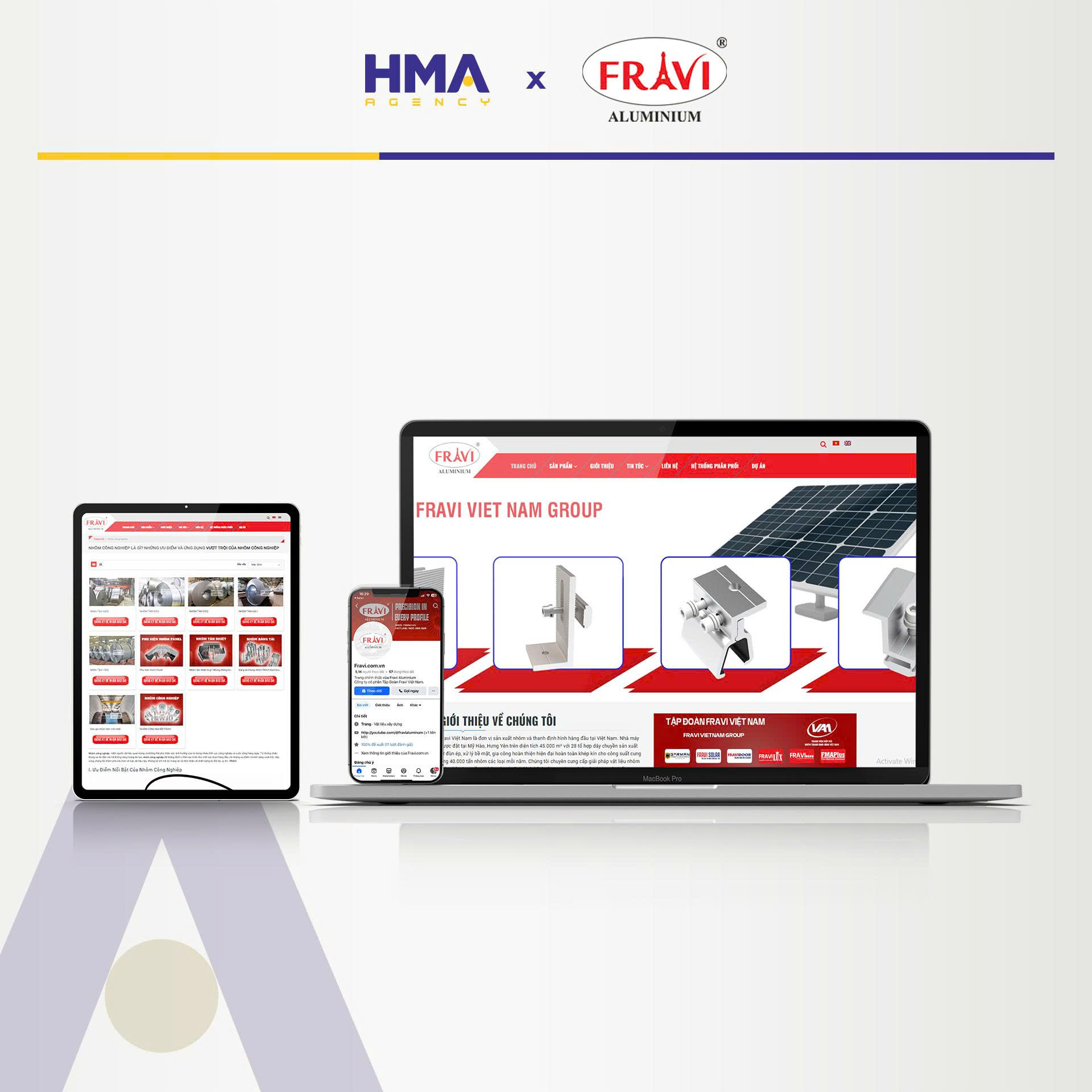 Dịch vụ Phòng Marketing thuê ngoài thành công cho dự án FRAVI - HMA AGENCY
