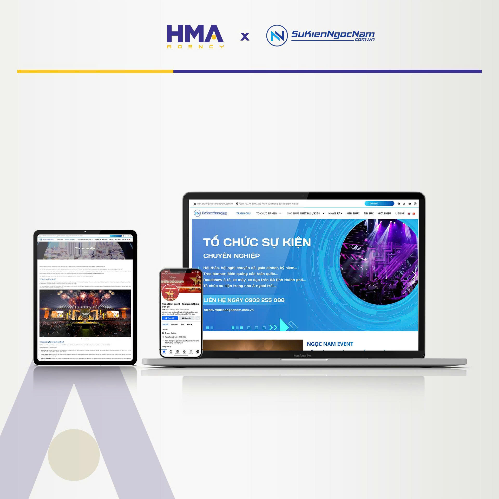 Dịch vụ Phòng Marketing thuê ngoài thành công cho dự án Sự Kiện Ngọc Nam - HMA AGENCY