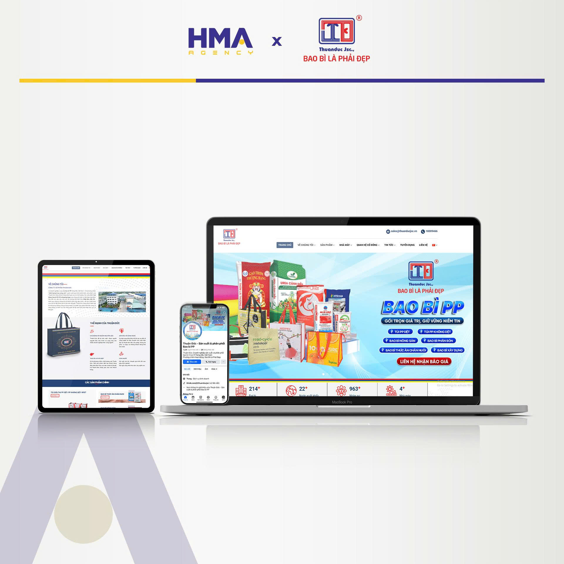 Dịch vụ Phòng Marketing thuê ngoài thành công cho dự án Thuận Đức JSC - HMA AGENCY