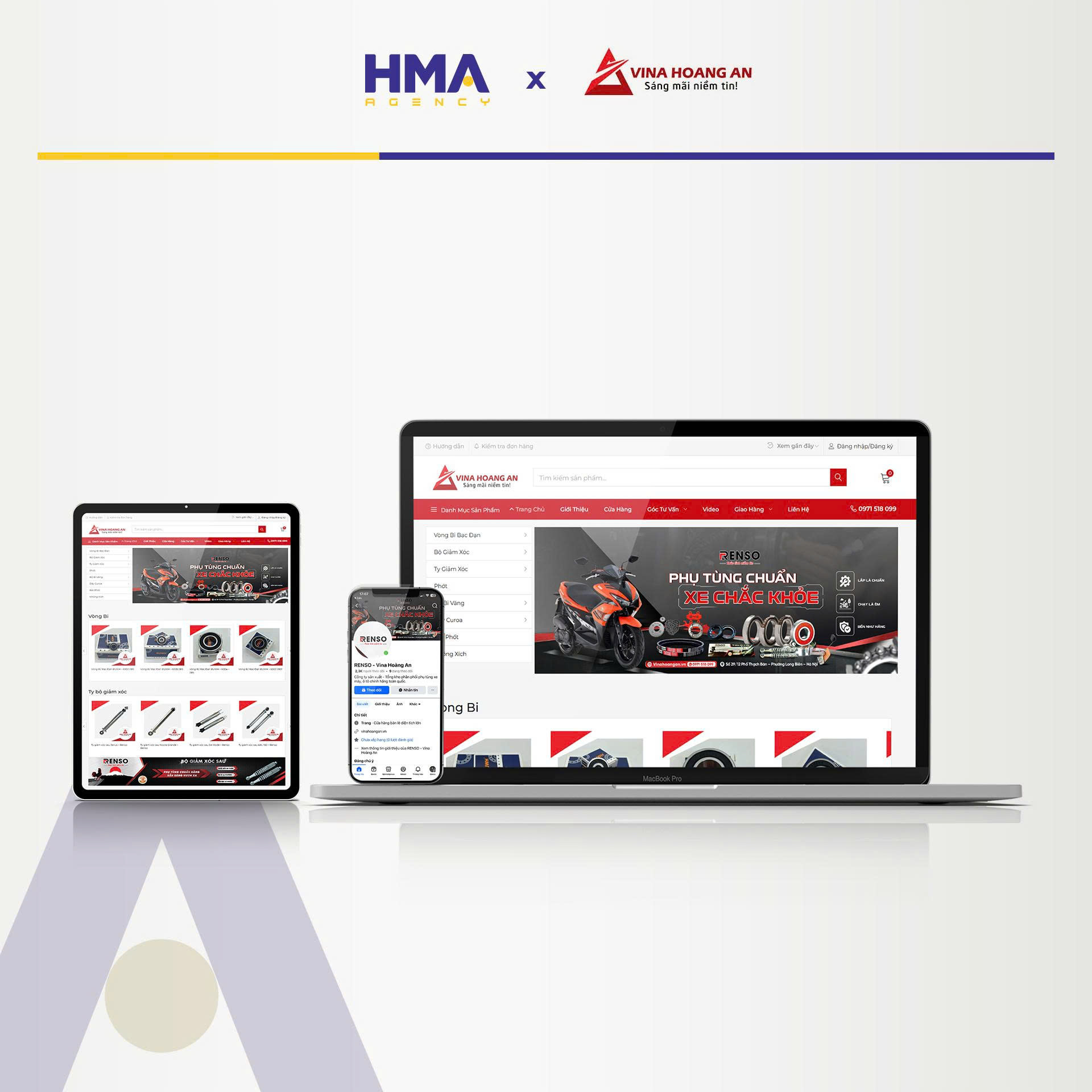 Dịch vụ Phòng Marketing thuê ngoài thành công cho dự án VINA HOÀNG AN - HMA AGENCY