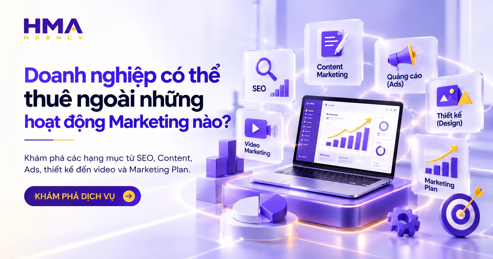Doanh nghiệp có thể thuê ngoài những hoạt động Marketing nào dd