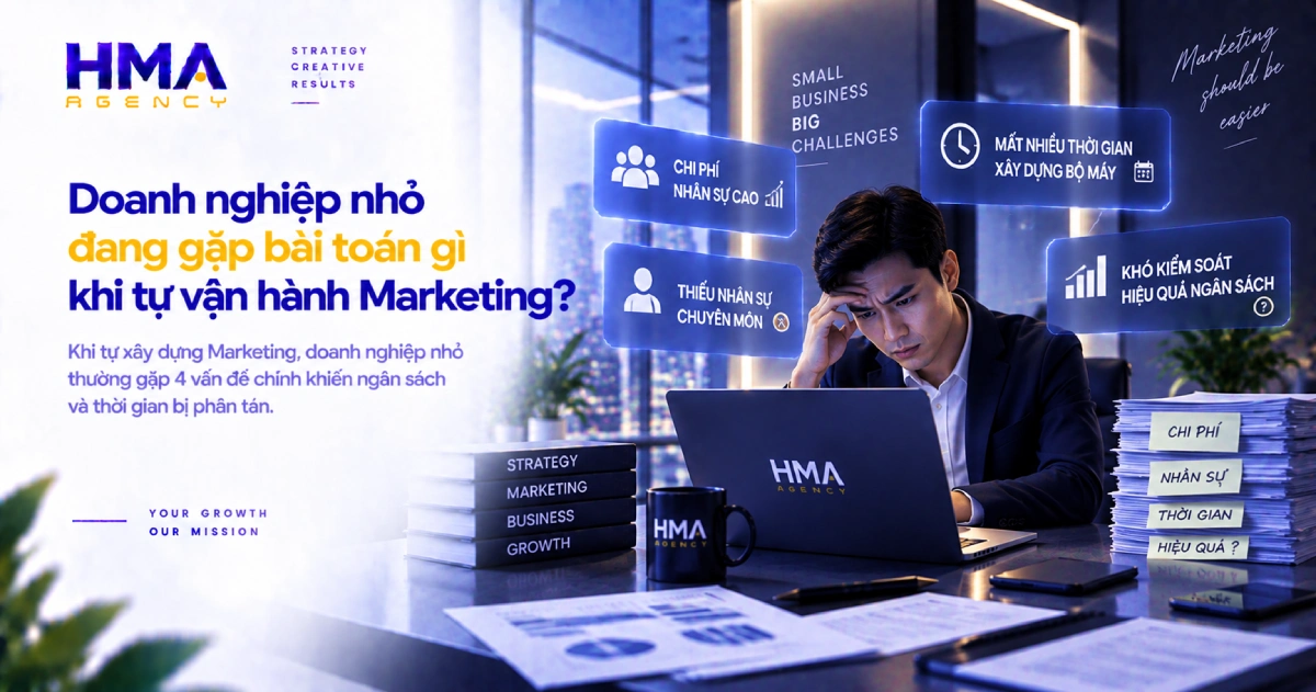 Doanh nghiệp nhỏ đang gặp bài toán gì khi tự vận hành Marketing