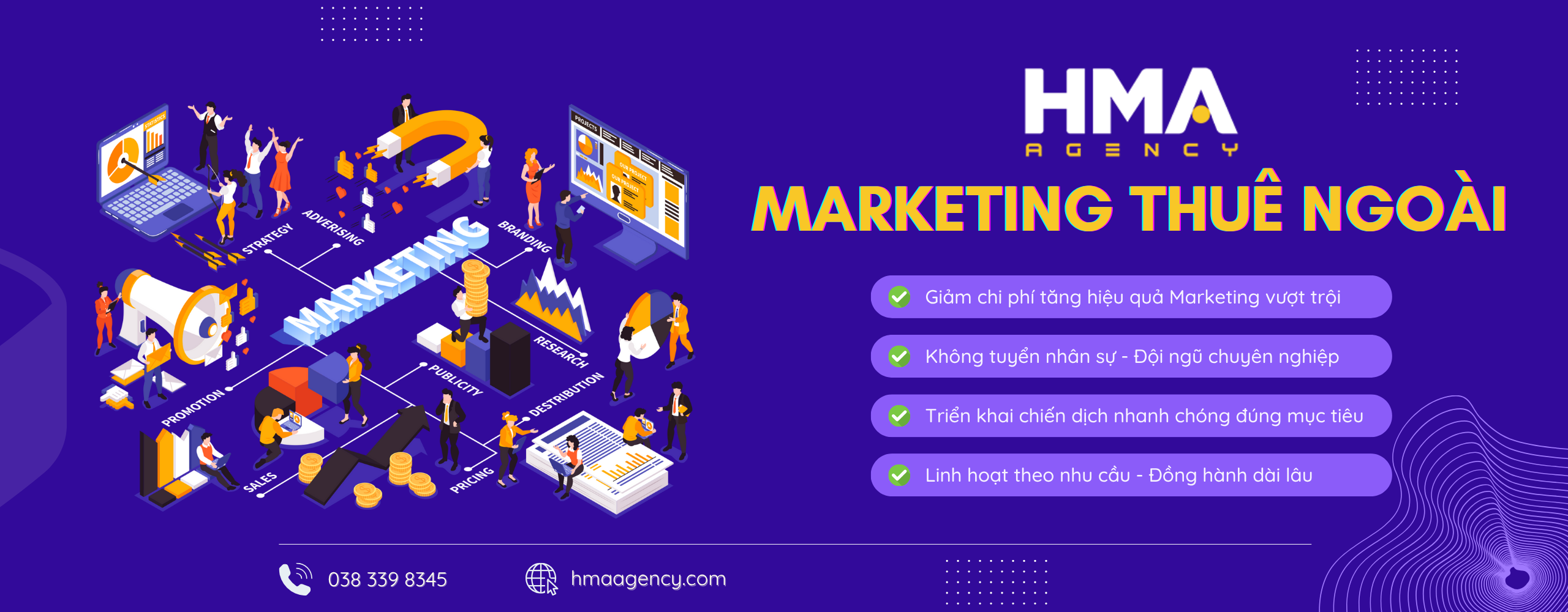 Banner phòng Marketing thuê ngoài