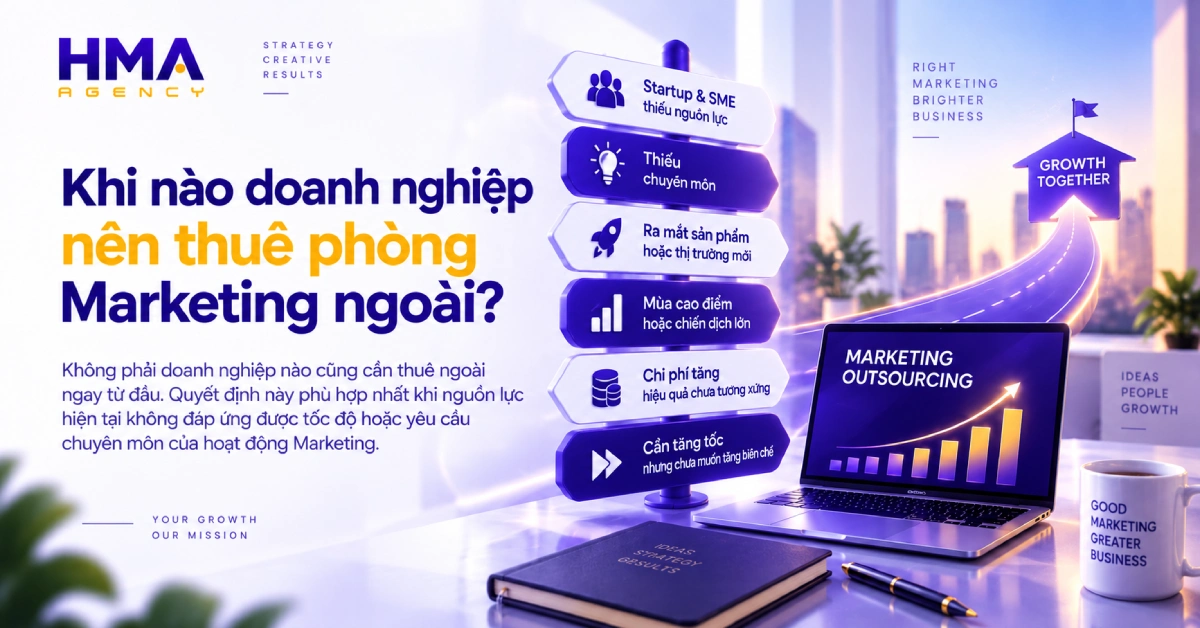 Khi nào doanh nghiệp nên thuê phòng Marketing ngoài