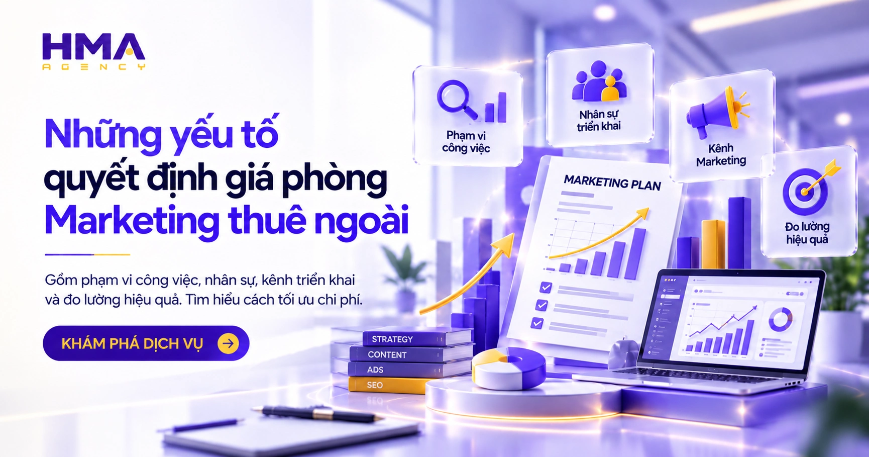 Những yếu tố quyết định chi phí phòng Marketing thuê ngoài dd