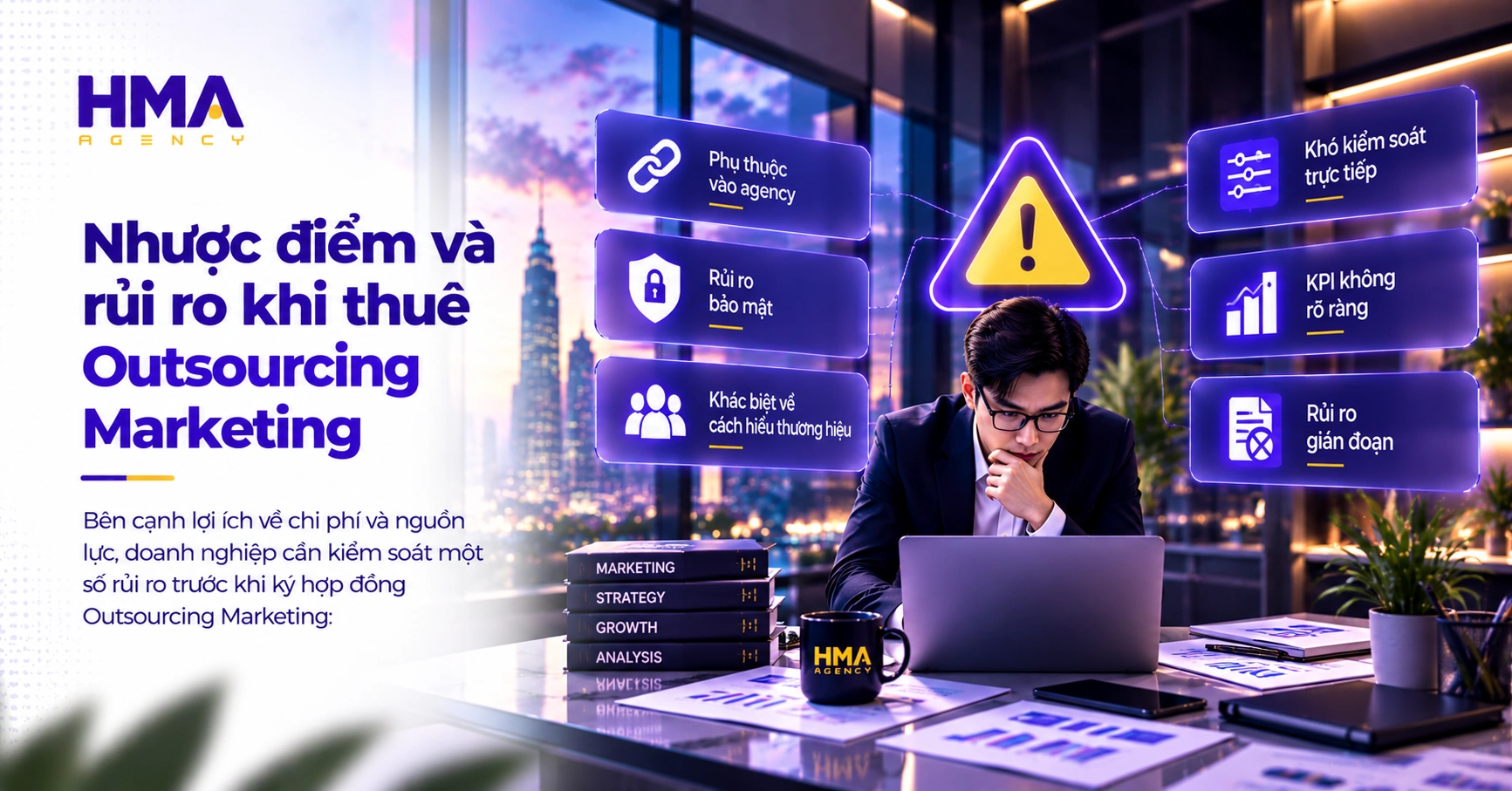 Nhược điểm và rủi ro khi thuê Outsourcing Marketing