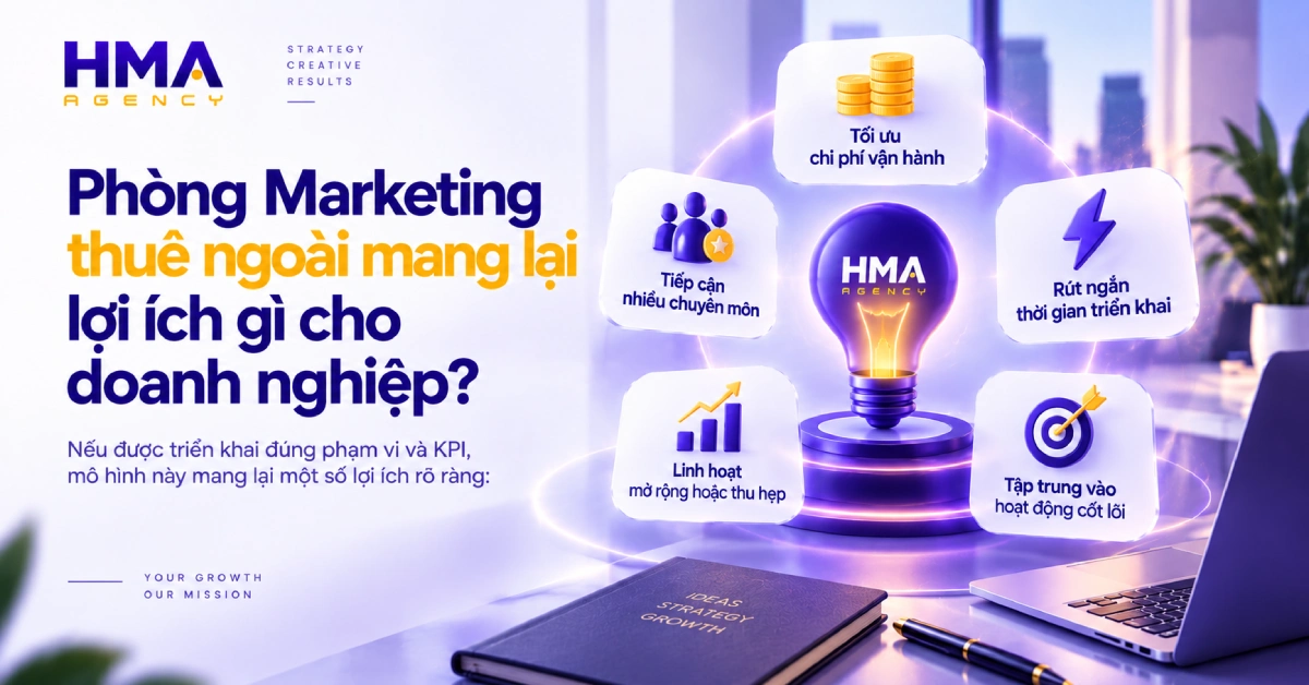 Phòng Marketing thuê ngoài mang lại lợi ích gì cho doanh nghiệp