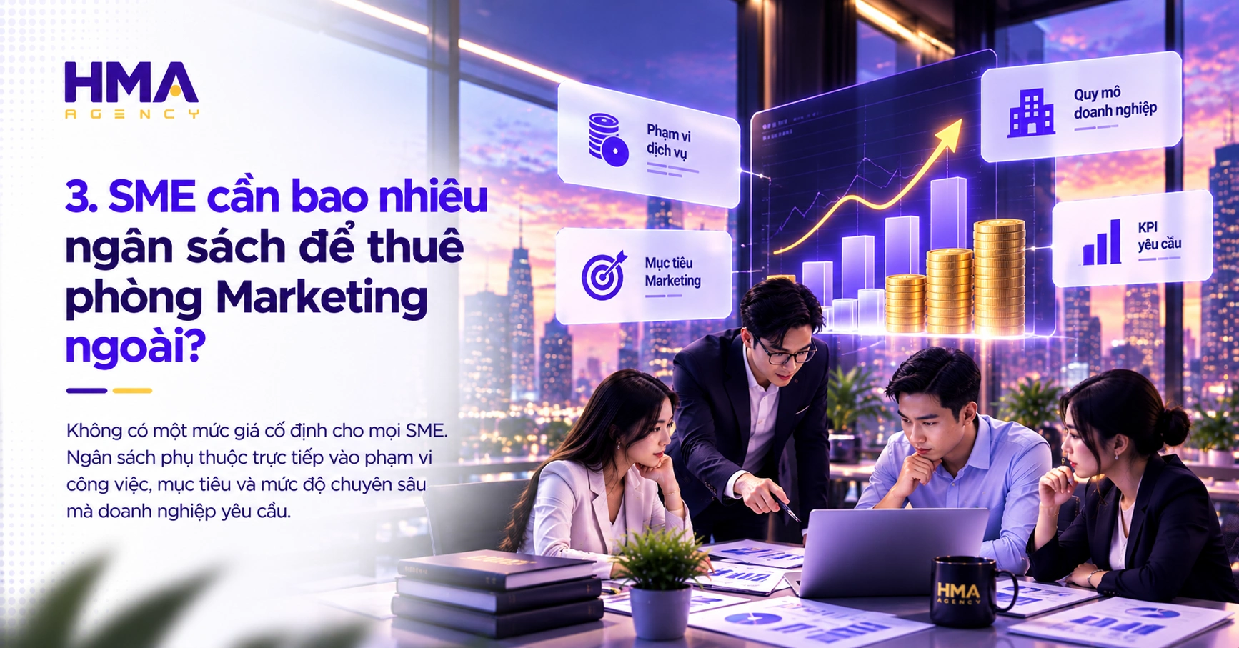 SME cần bao nhiêu ngân sách để thuê phòng Marketing ngoài
