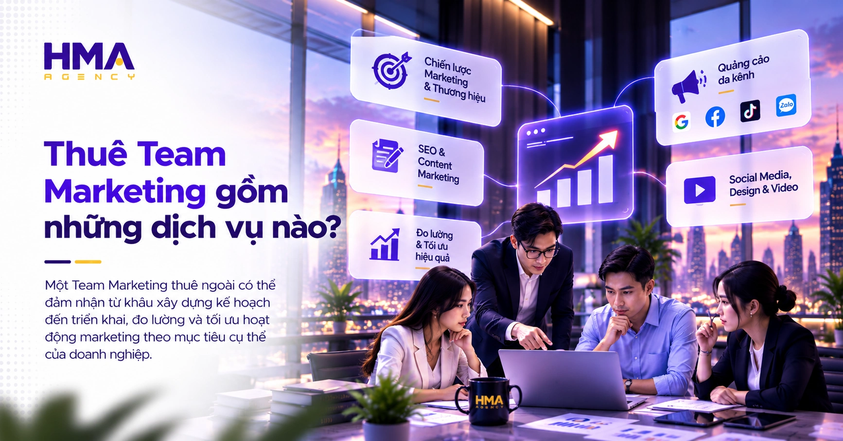 Thuê Team Marketing gồm những dịch vụ nào