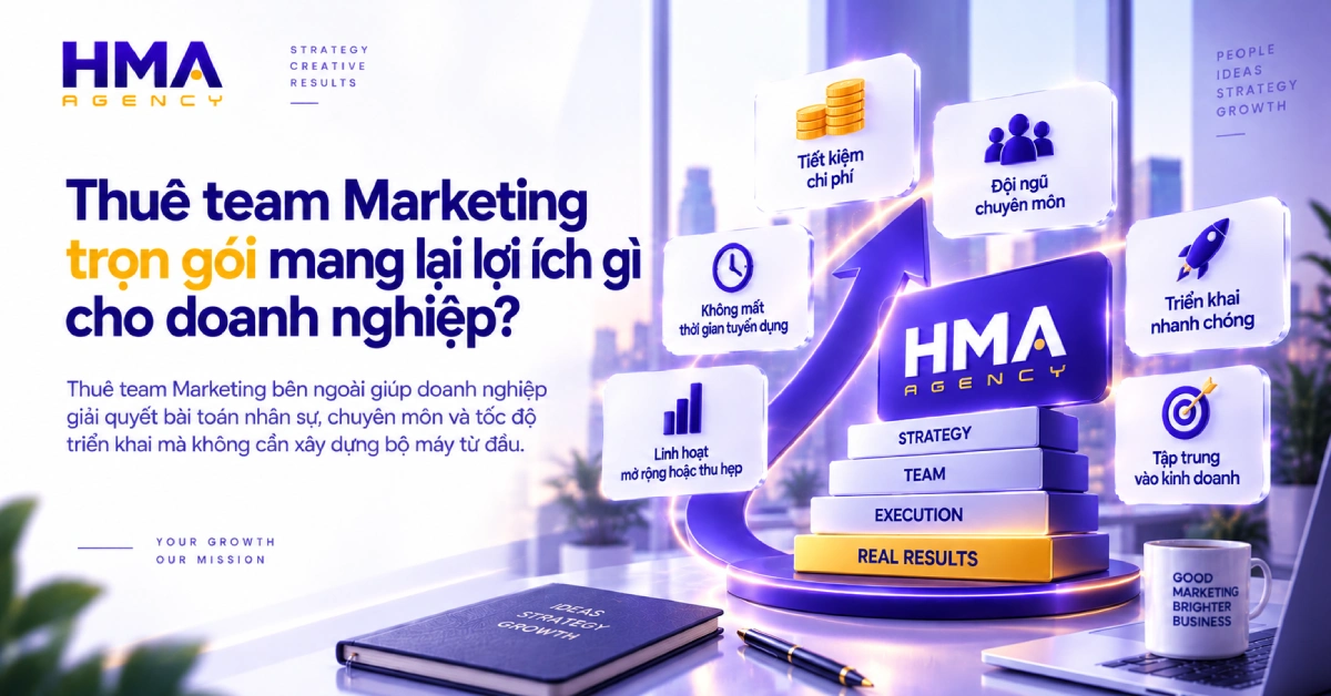 Thuê team Marketing trọn gói mang lại lợi ích gì cho doanh nghiệp