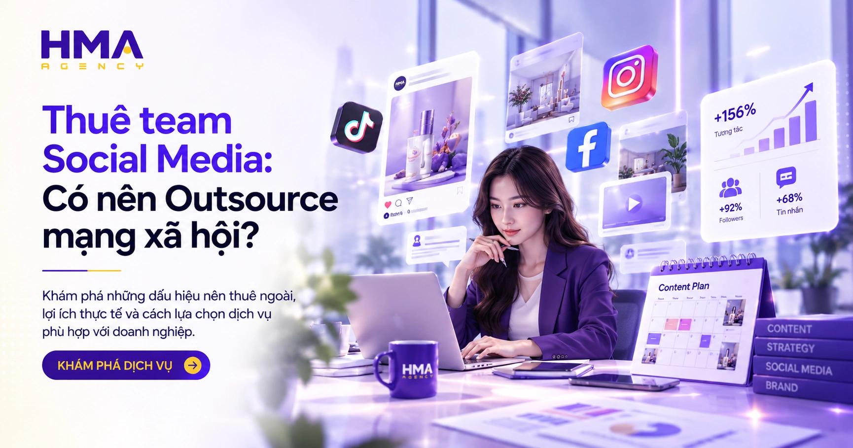 Thuê team Social Media Có nên Outsource mạng xã hội dd