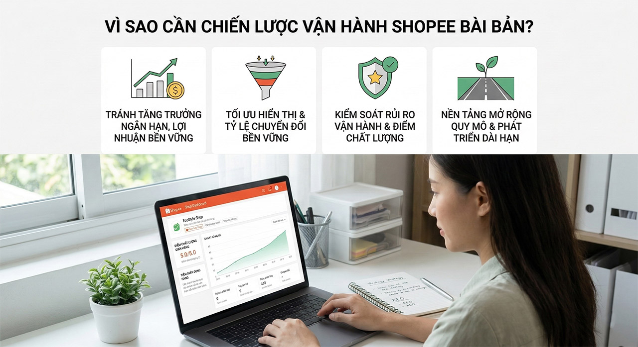 Vì sao cần có chiến lược vận hành Shopee bài bản