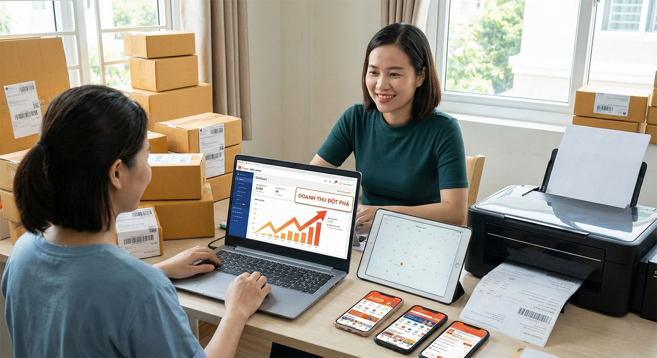 Quản lý bán hàng trên Shopee