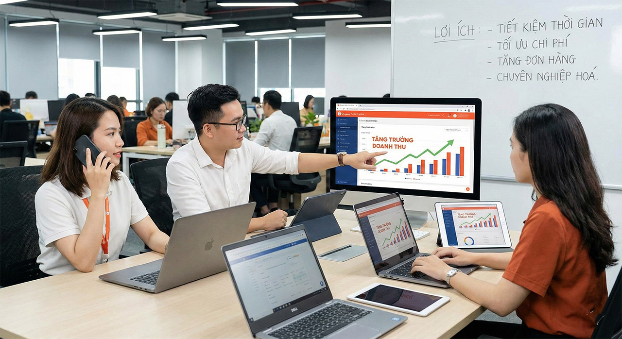 vận hành gian hàng Shopee