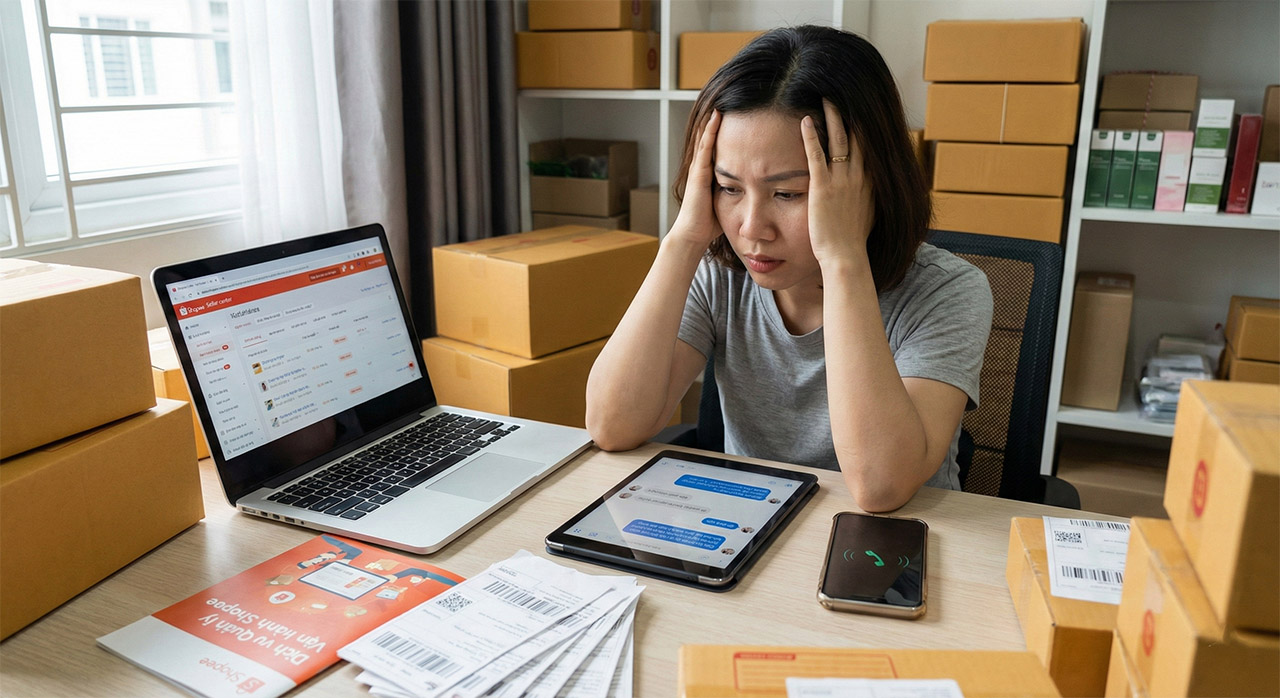 vận hành gian hàng Shopee